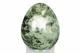 Polished Green Quartz Egg - Madagascar #246005-1